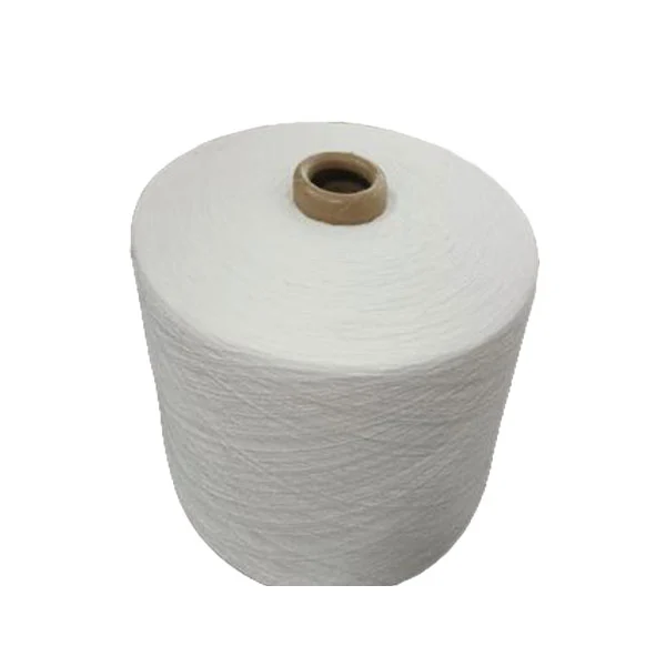 Fio de poliéster de algodão branco NE 20/1